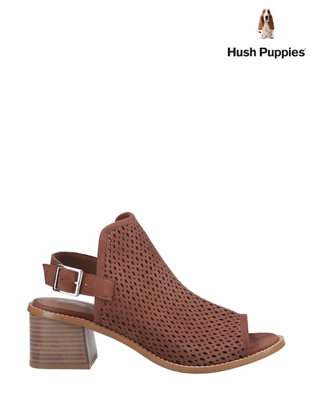 Hush Puppies Brown Louise Heeled Sandals (V66403) | LEI 670