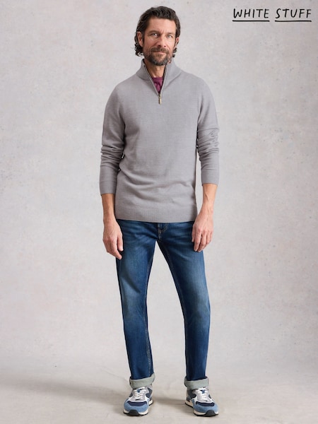 White Stuff Grey Newport Merino Funnel Jumper (V66449) | AED408