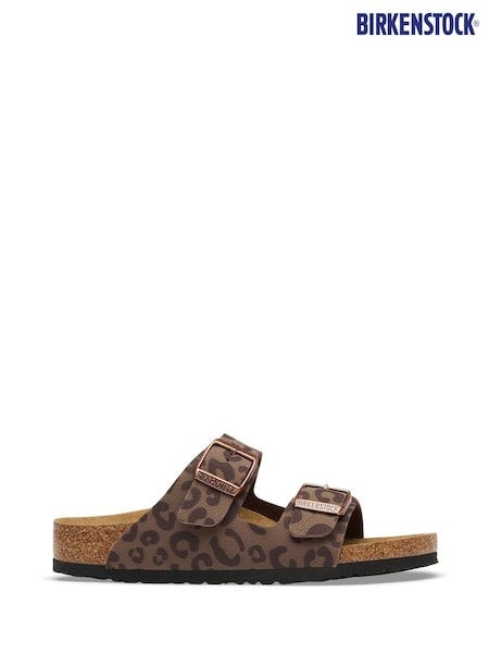 Leopard Print Brown - Birkenstock Arizona Birko Flor Print Sandals
