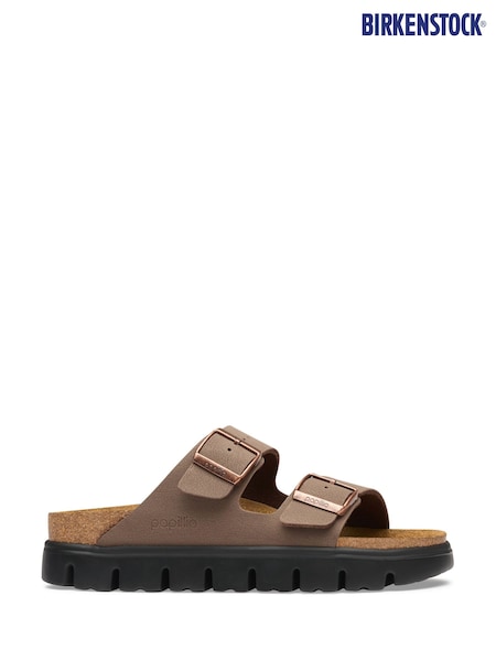 Mocca Smeđa - Birkenstock debele sandale Papillio Birko Flor Arizona