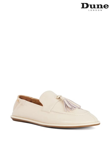 Dune London White Grounding Loafers (V66706) | OMR56