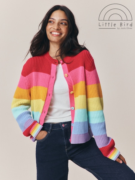 Rainbow Stripe - Little Bird By Jools Oliver Knitted Cardigan