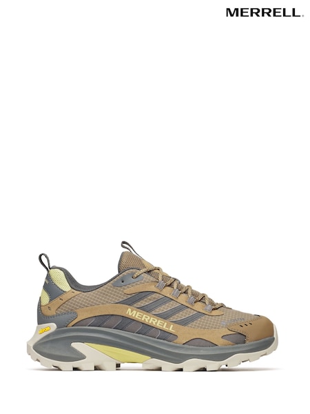 Brown - Regular Merrell Moab Speed 2 Goretex Trainers
