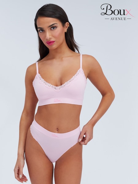 Розовый комбинированный - Boux Avenue Seamless Ruche Bra & Knickers Set (V67118) | 31 230 тг