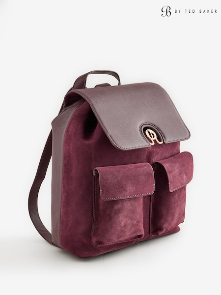 Chocolate Brown - B By Ted Baker Leather Backpack