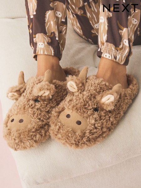 Brun - Hamish Borg Mule Slippers