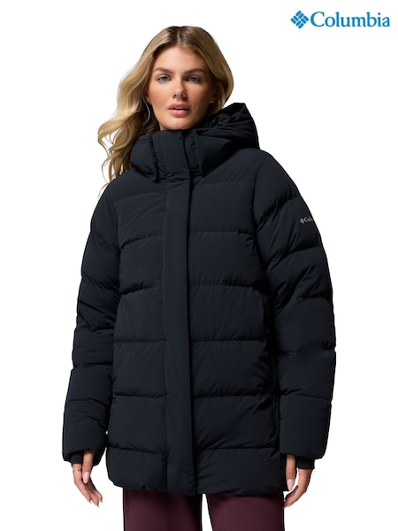Schwarz - Columbia Amaze Puff™ Mid Hooded Black Jacket