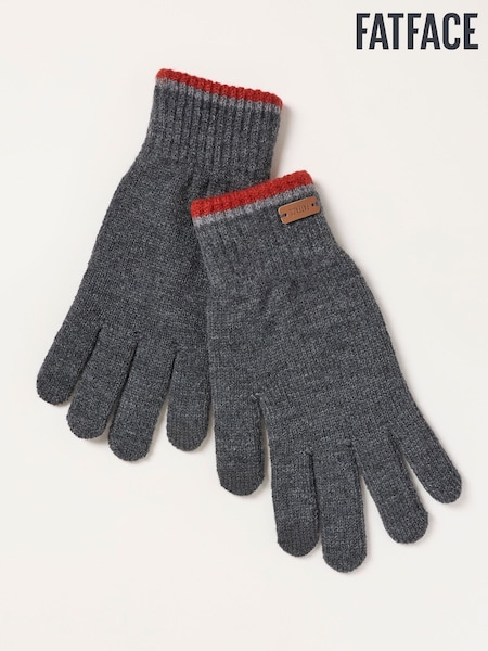 Gris de charbon de bois - Regular Fatface Gloves