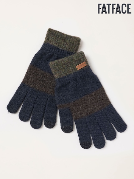 Navy - Regular Fatface Leo Gloves