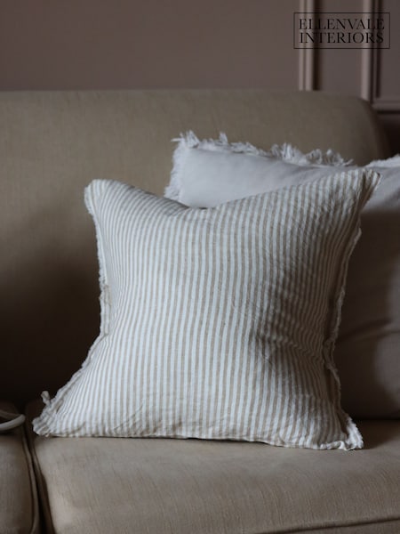 Ellenvale Interiors Esmee Linen Stripe Cushion Cover