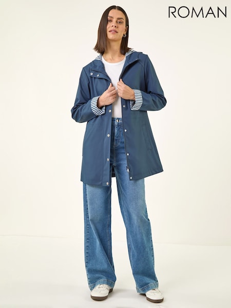 Roman Hooded Stripe Rainmac Jacket (V68608) | ‏509 د.إ.‏