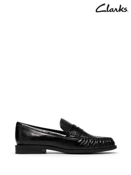 Black - Clarks Alixia Walk Black Patent Shoes