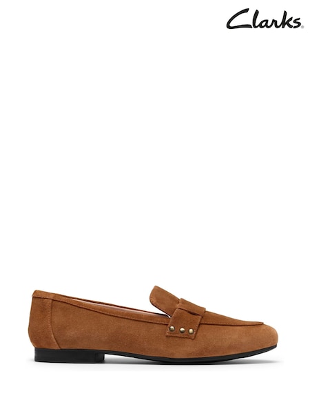 Braun Veloursleder - Clarks Tamna Strap Shoes