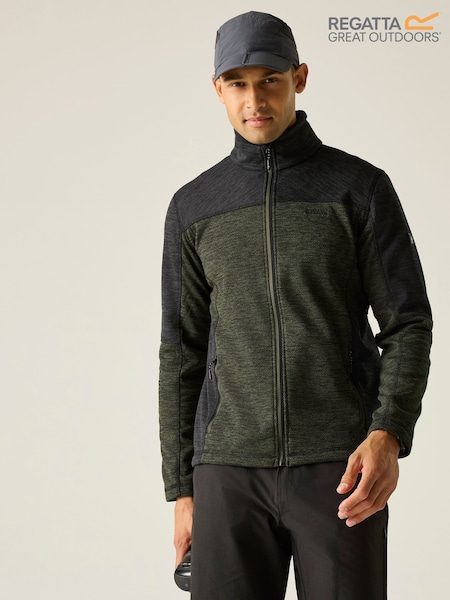 Green - Regular Regatta Highton Full Zip Midlayer Sweat Top