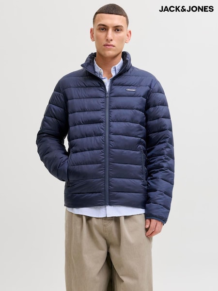 JACK & JONES Blue Louis Lightweight Puffer Jacket (V69247) | kr471