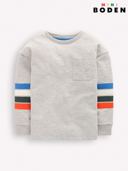 Boden Grey Relaxed Mid-weight T-Shirt (V69405) | AED134 - AED157