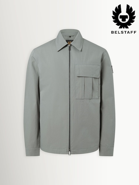 Մոխրագույն - Regular Belstaff Cargo Zip Overshirt