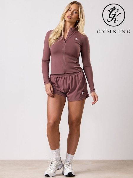 Gym King Brown 365 Woven Running Shorts (V70102) | 6,575 ISK