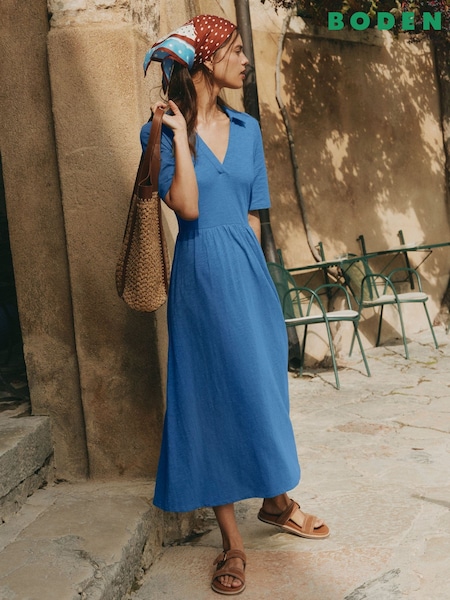 Boden Blue Aria Collared Dress (V70129) | kr1 178