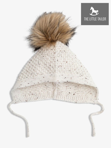 The Little Tailor Baby Pom Pom Textured Knitted Hat (V70206) | €22.50