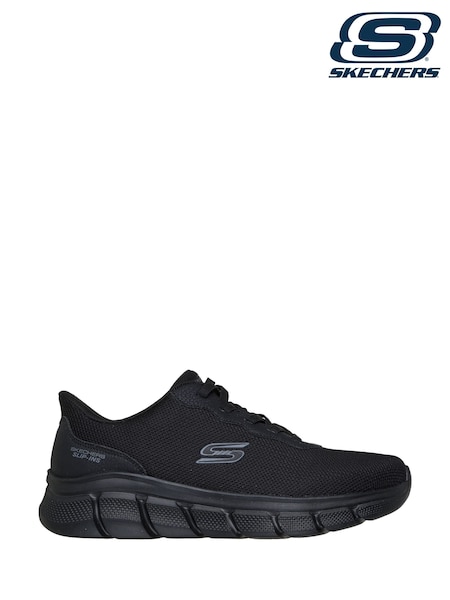 Black - Regular Skechers Bobs Flex Glacial Edge Trainers