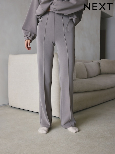Taupe - Scuba Brushed Thermal Trousers