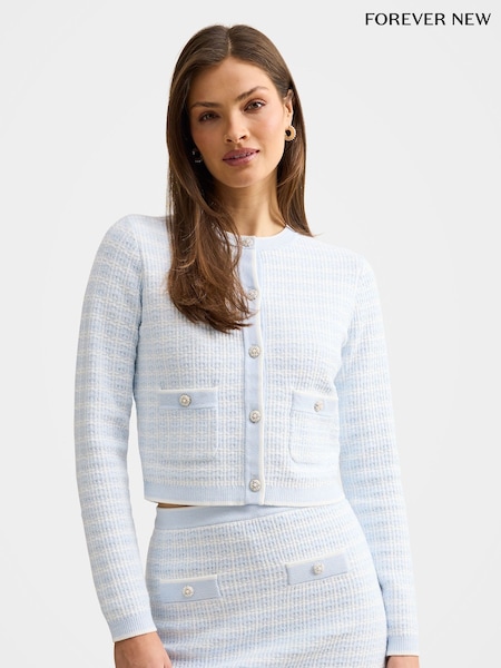 Forever New Isla Check Knitted Cardigan (V70376) | kr1 241