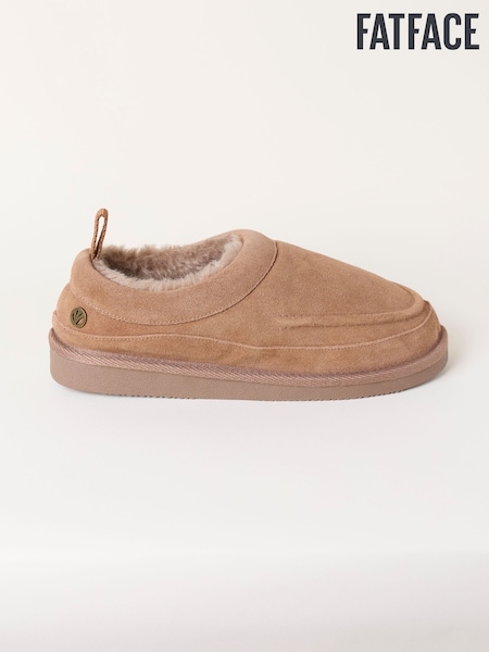 Marrón visón - Fatface Suede Mule Slipper