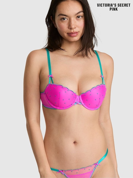 Pink Berry - Victoria's Secret Pink Pop Stitch Embroidery Bra