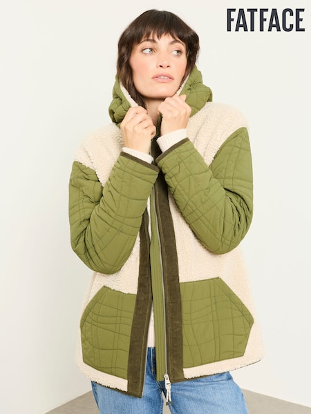 Grün - Fatface Fleece Jacket