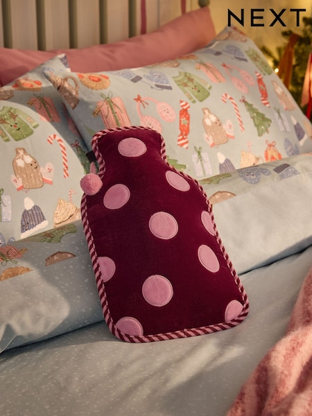 Polka Dot Hot Water Bottle