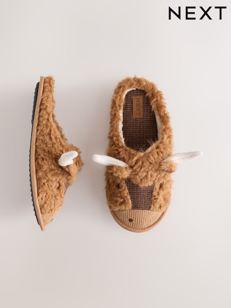 Brown - Regular Hamish Mule Slippers