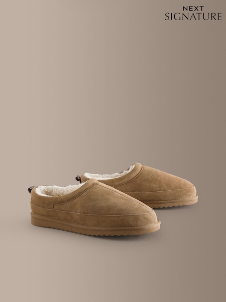 Taupe Brown - Regular Closeback Slippers