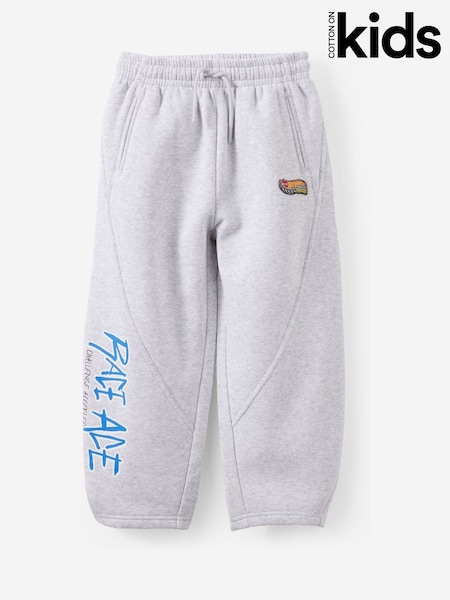 Cotton On Grey Hot Wheels Sammy Barrel Leg Trackpants (V71125) | $56