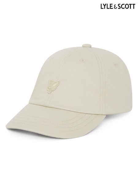 Lyle & Scott Cream Tonal Baseball Cap (V71174) | AED116