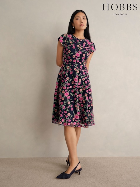Hobbs Tia Embroidered Dress (V71322) | 1,482 LEI
