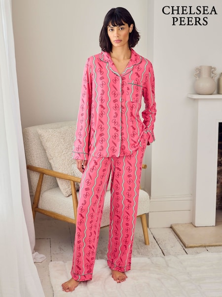 Chelsea Peers Pasta Stripe Print Long Pyjamas Set (V71325) | ‏226‏₪