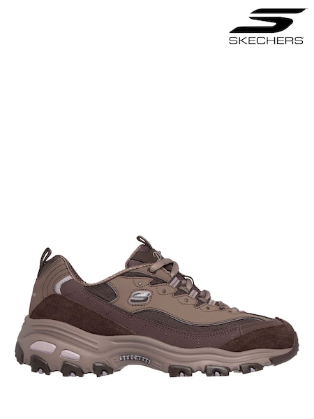 Chocolate Brown - Skechers Dlites Trainers