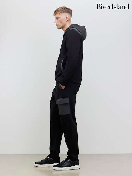 River Island Black Slim Luminus Joggers (V71699) | 296 SAR