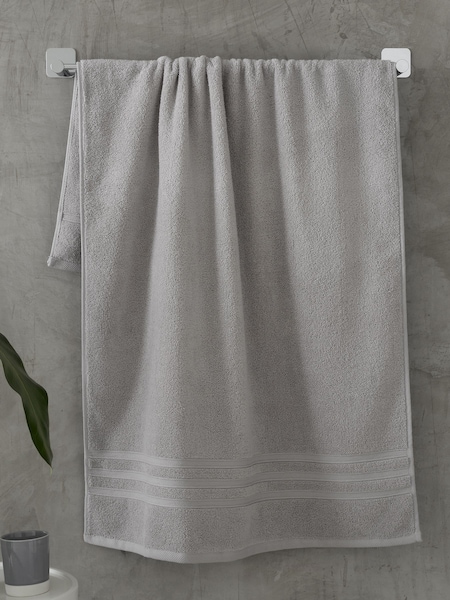 Catherine Lansfield Set of 2 Silver Bath Sheet Towels (V72114) | AED163