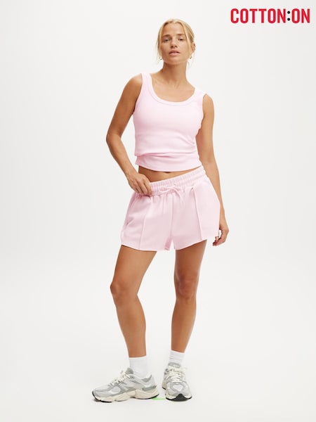 Cotton On Pink Active Rib Tank Top (V72282) | $30