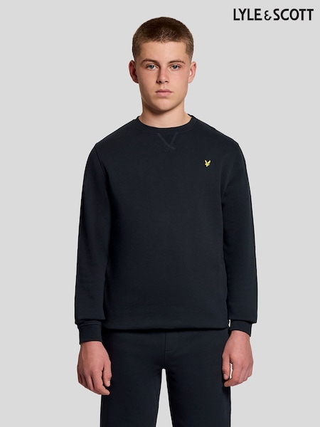 Lyle & Scott Blue Crew Neck Sweatshirt (V72284) | AED262 - AED291