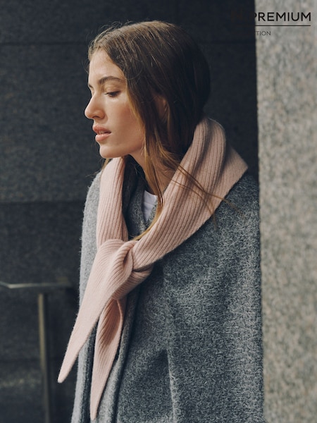 Pink - N.premium Cashmere Triangle Scarf