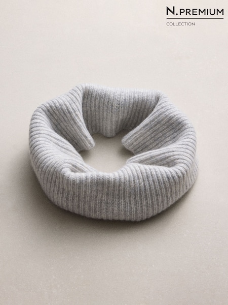 Grau - N.premium Cashmere Snood
