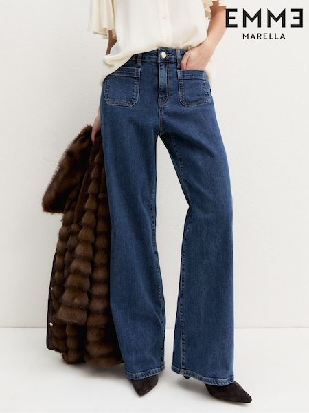 Blue - Emme Marella Emmwideflare Jeans
