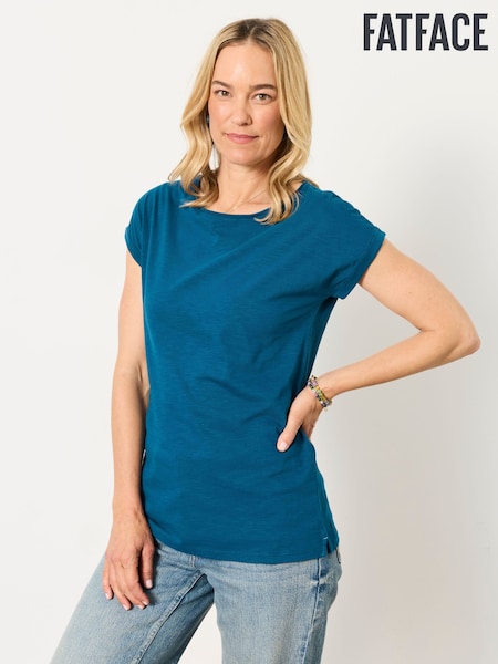 Indigo Blue - Fatface Short Sleeve T Shirt