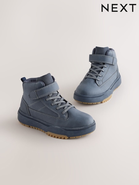 Navy - Thinsulate Lined Waterproof High Top Boots