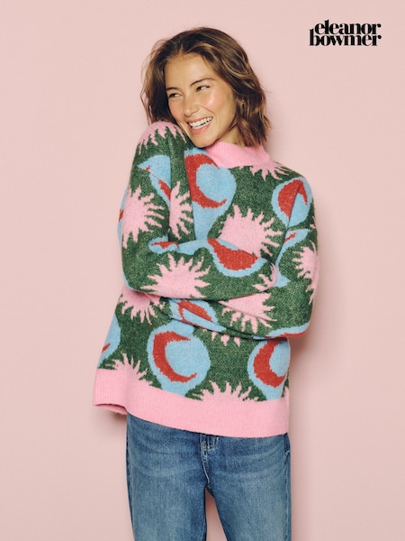 Blue/Green - Eleanor Bowmer Knitted Jumper