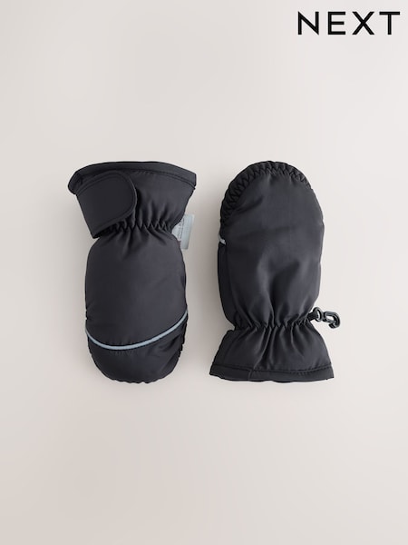 Black - Ski Mitten Gloves (3mths-6yrs)