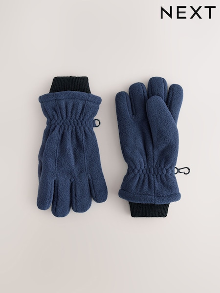 Navy - Fleece Gloves (3-16yrs)